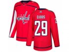 Men Adidas Washington Capitals #29 Christian Djoos Red Home Authentic Stitched NHL Jersey