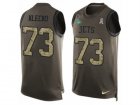 Mens Nike New York Jets #73 Joe Klecko Limited Green Salute to Service Tank Top NFL Jersey