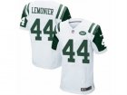 Mens Nike New York Jets #44 Corey Lemonier Elite White NFL Jersey