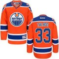 Mens Edmonton Oilers #33 Cam Talbot Royal Orange Home NHL Jersey
