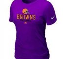 Women Cleveland Browns Purple T-Shirt