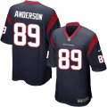 Mens Nike Houston Texans #89 Stephen Anderson Game Navy Blue Team Color NFL Jersey