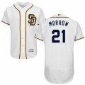 Men's Majestic San Diego Padres #21 Brandon Morrow White Flexbase Authentic Collection MLB Jersey