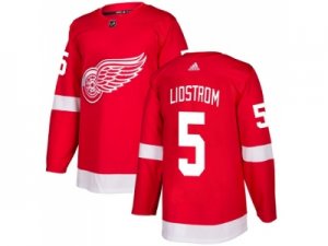Men Adidas Detroit Red Wings #5 Nicklas Lidstrom Red Home Authentic Stitched NHL Jersey