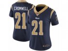 Women Nike Los Angeles Rams #21 Nolan Cromwell Vapor Untouchable Limited Navy Blue Team Color NFL Jersey