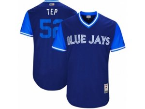 2017 Little League World Series Blue Jays #52 Ryan Tepera Tep Royal Jersey