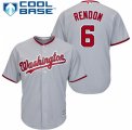 Men's Majestic Washington Nationals #6 Anthony Rendon Authentic Grey Road Cool Base MLB Jersey