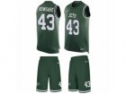 Mens Nike New York Jets #43 Julian Howsare Limited Green Tank Top Suit NFL Jersey