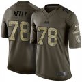 Men Indianapolis Colts #78 Ryan Kelly Green Salute To Service Jersey