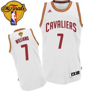 Men\'s Adidas Cleveland Cavaliers #7 Mo Williams Swingman White Home 2016 The Finals Patch NBA Jersey