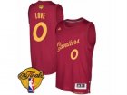 Mens Adidas Cleveland Cavaliers #0 Kevin Love Swingman Wine Red 2016-2017 Christmas Day 2017 The Finals Patch NBA Jersey