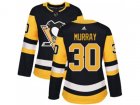 Women Adidas Pittsburgh Penguins #30 Matt Murray Black Home Authentic Stitched NHL Jersey