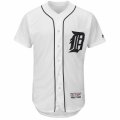Men's Detroit Tigers Majestic Home Blank White Flex Base Authentic Collection Team Jersey