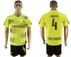 2017-18 Dortmund 4 SUBOTIC Home Soccer Jersey