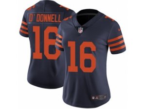 Women Nike Chicago Bears #16 Pat O\'Donnell Vapor Untouchable Limited Navy Blue 1940s Throwback Alternate NFL Jersey
