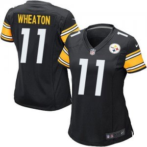 Women Nike Pittsburgh Steelers #11 Markus Wheaton Black jerseys