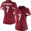 Womens Nike Arizona Cardinals #7 Chandler Catanzaro Limited Red Team Color NFL Jersey