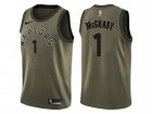 Men Nike Toronto Raptors #1 Tracy Mcgrady Green Salute to Service NBA Swingman Jersey