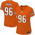 Womens Nike Chicago Bears #96 Akiem Hicks Limited Orange Alternate NFL Jersey