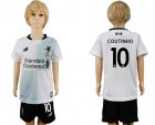 2017-18 Liverpool 10 COUTINHO Away Youth Soccer Jersey
