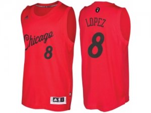 Mens Chicago Bulls #8 Robin Lopez Red 2016 Christmas Day NBA Swingman Jersey