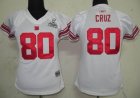 women NFL New York Giants 80 Cruz white