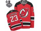 NHL Devils #23 David Clarkson Red-Black[2012 Stanley Cup