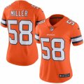 Women's Nike Denver Broncos #58 Von Miller Limited Orange Rush NFL Jersey