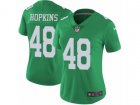 Women Nike Philadelphia Eagles #48 Wes Hopkins Limited Green Rush NFL Jersey