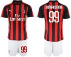 2018-19 AC Milan 99 A. DONNARUMMA Home Soccer Jersey