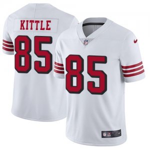 Nike 49ers #85 George Kittle White Color Rush Vapor Untouchable Limited Jersey
