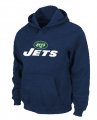 New York Jets Authentic Logo Pullover Hoodie D.Blue