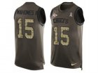 Nike Kansas City Chiefs #15 Patrick Mahomes II Limited Green Salute to Service Tank Top NFL Jersey