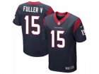 Mens Nike Houston Texans #15 Will Fuller V Elite Navy Blue Team Color NFL Jersey