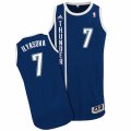 Mens Adidas Oklahoma City Thunder #7 Ersan Ilyasova Authentic Navy Blue Alternate NBA Jersey