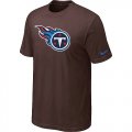 Nike Tennessee Titans Sideline Legend Authentic Logo T-Shirt Brown