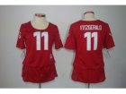 Nike Women Arizona Cardinals #11 Larry Fitzgerald red jerseys[breast cancer awareness]
