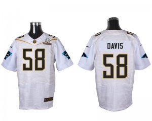 2016 PRO BOWL Nike Carolina Panthers #58 Thomas Davis white jerseys(Elite)