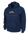 San Diego Chargers Authentic Logo Pullover Hoodie D.Blue
