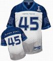 2011 Super Bowl XLV jersey #45 North Texas White