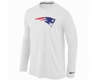 Nike New England Patriots Logo Long Sleeve T-Shirt WHITE