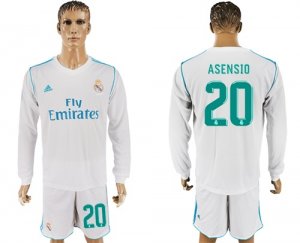 2017-18 Real Madrid 20 ASENSIO Home Long Sleeve Soccer Jersey