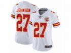 Women Nike Kansas City Chiefs #27 Larry Johnson Vapor Untouchable Limited White NFL Jersey
