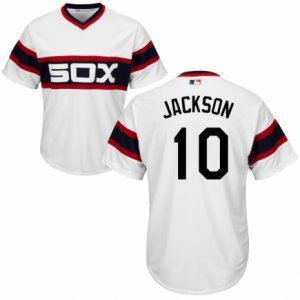Men\'s Majestic Chicago White Sox #10 Austin Jackson Replica White 2013 Alternate Home Cool Base MLB Jersey