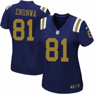 Women\'s Nike New York Jets #81 Quincy Enunwa Limited Navy Blue Alternate NFL Jersey