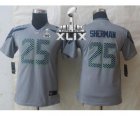 2015 Super Bowl XLIX nike youth nfl jerseys seattle seahawks #25 sherman grey[nike limited]