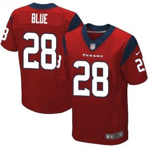 Nike Houston Texans #28 Alfred Blue Red jerseys(Elite)