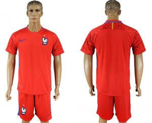 France Red Goalkeeper 2018 FIFA World Cup Soccer Jersey