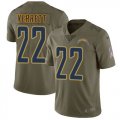 Nike Chargers #22 Jason Verrett Olive Salute To Service Limited Jersey