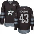 Mens Dallas Stars #43 Valeri Nichushkin Black 1917-2017 100th Anniversary Stitched NHL Jersey